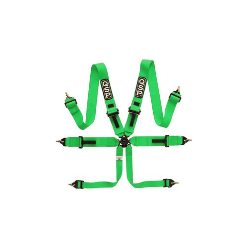 QSP QR336 GREEN Pro Plus ремни для автоспорта (3+3""), алюм. регулято