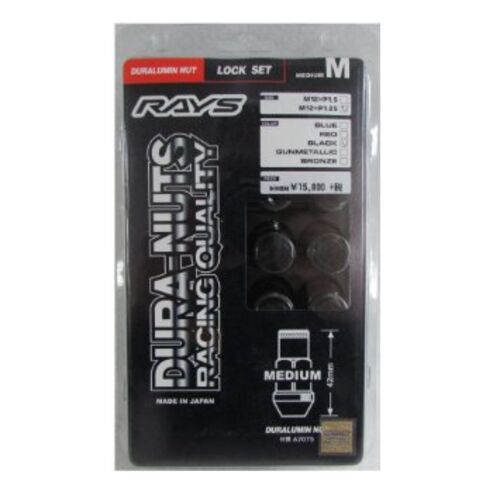 Rays Гайки колесные DURA-NUTS (42mm)  M12X1.25  (BLACK ALMITE)