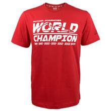Paddock Shop MS-18-105_m Футболка Schumacher World Champion  - красный -  размер M