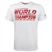 Paddock Shop MS-18-106_l Футболка Schumacher World Champion  - белый -  размер L