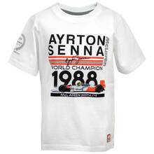 Racing Legends AS-ML-18-9130_128 Детская Футболка Senna World Champion 1988 McLaren  - белый -  размер 128