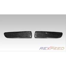 REXPEED Вставки в задний бампер вместо отражателей для Mitsubishi EVO X Carbon