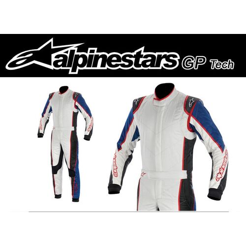 ALPINESTARS Комбинезон (FIA) GP TECH (серебро/синий/красный, р-р 58)