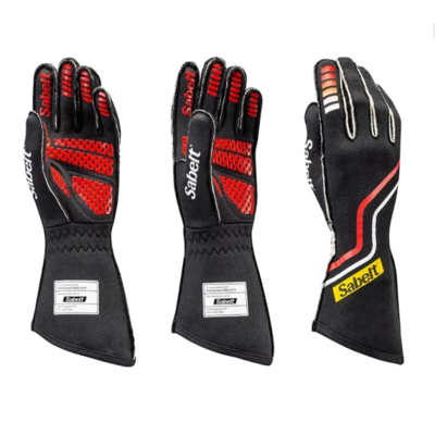 SABELT Перчатки для автоспорта TG-10, FIA, черный/красный, р-р 10