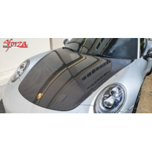 SFORZA Карбоновый капот с эмблемой для Porsche 911 991 mk1/2 / Cayman/Boxster 981/718