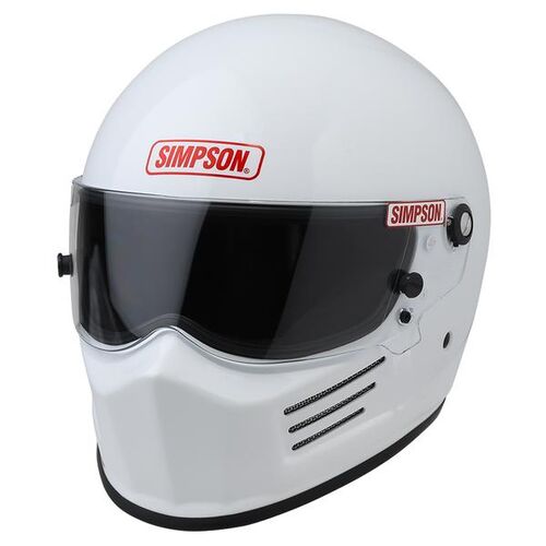 SIMPSON 6200011F Шлем для автоспорта закрытый BANDIT белый, FIA 8859-15, р-р S SIMPSON 6200011F Шлем для автоспорта закрытый BANDIT белый, FIA 8859-15, р-р S