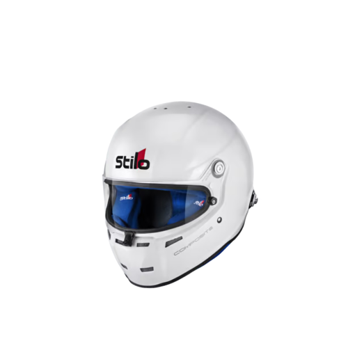 STILO Шлем закрытый ST5R COMPOSITE, интерком, FIA 8859-15, HANS, белый/синий, р-р 63