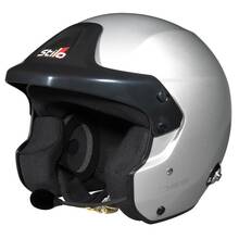 STILO AA0110DF2M54 Шлем открытый для автоспорта Trophy DES RALLY, FIA, интерком, серебро р-р 54