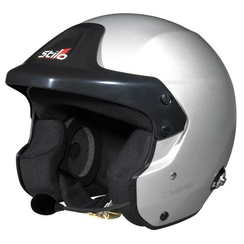 STILO AA0110DF2M54 Шлем открытый для автоспорта Trophy DES RALLY, FIA, интерком, серебро р-р 54