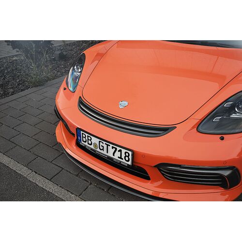 TechArt 091121182009G Вставка в передний бампер для Porsche 991 - 981 Карбонглянец TechArt 091121182009G Вставка в передний бампер для Porsche 991 - 981 Карбонглянец