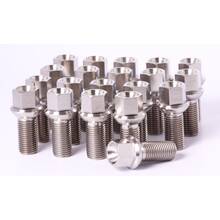 колесные болты M12X1.5 конус (28мм) хром, 20шт (под 17ключ)