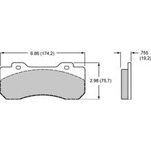 Колодки тормозные 150-Q-10120K Wilwood BP-Q под суппорт TX6R