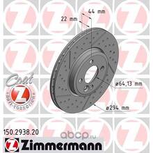Zimmermann передний тормозной диск для Mini Cooper S/Clubman/Coupe R53/R56/R55/R58/R59 (294х22mm) (1шт)