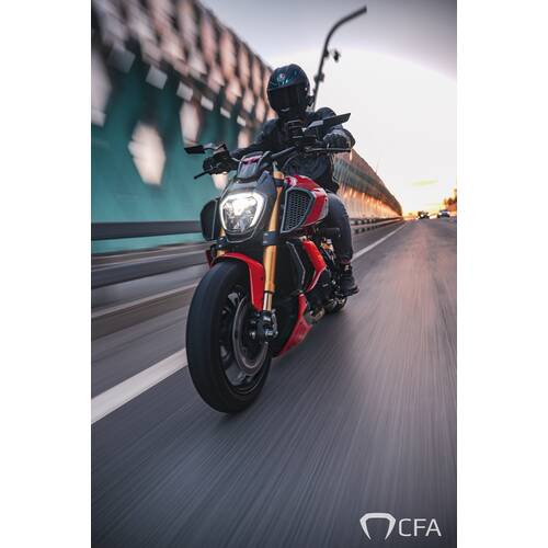 CFA Маска передней оптики VESPERTILIO - forged для Ducati Diavel 1260