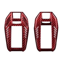 CFA Карбоновый чехол на мульти-ключ - (классический карбон) red для BMW M2 G87, BMW M3 Touring G81, BMW M3 G80, BMW M4 G82, BMW M4 Cabrio G83, BMW M5 LCI, BMW M5 F90, BMW M8 F92 Coupe, BMW M8 F93 GC, BMW Xm G09, BMW X3m LCI F97, BMW X4m LCI F98, BMW X5m L