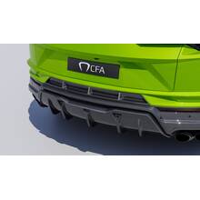 CFA Центральная накладка заднего бампера - (классический карбон) для Lamborghini Urus Performante, Lamborghini Urus S