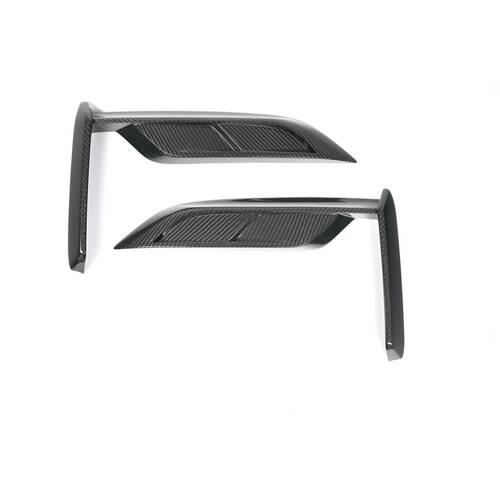 CFA Клыки переднего бампера SUPER JET - (классический карбон) для BMW M5 LCI