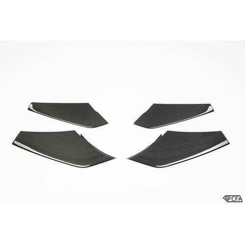CFA Ламели переднего бампера CARBON ARROW - (классический карбон) для Mercedes E63 AMG