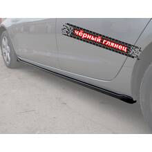 Vonard Customs лезвия под пороги audi a6 c7 дорестайл. стандарт - черный глянец, артикул AA6C7-SS1G