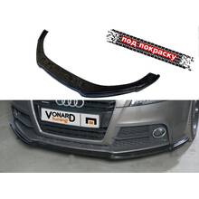 Vonard Customs сплиттер губа переднего бампера audi tt 2 8j s-line прилегающий - под покраску черный абс пластик, артикул ATT2-8J-SLINE-FS1P