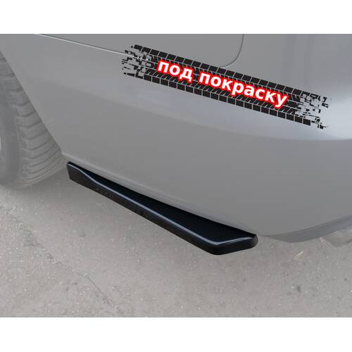 Vonard Customs сплиттеры заднего бампера audi a6 c7 - под покраску черный абс пластик, артикул AA6C7-RS1P