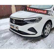 Vonard Customs сплиттер переднего бампера vw polo 6 (узкий) (текстурный) - текстурный черный, артикул VWPO-6-FS2T