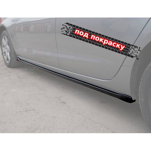 Vonard Customs лезвия под пороги audi a6 c7 дорестайл. стандарт - под покраску черный абс пластик, артикул AA6C7-SS1P