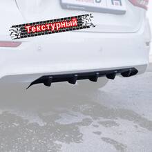 Vonard customs Диффузор накладка заднего бампера Changan Alsvin 3 - текстура - Текстурный черный