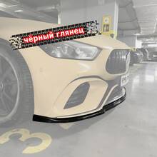 Vonard customs Сплиттер переднего бампера Mercedes AMG GT 53s и 63s X290 (версия с клыками) - Черный глянец