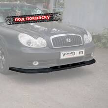 Vonard customs Сплиттер переднего бампера Hyundai Sonata 4 EF рест. - под покраску - Под покраску черный АБС пластик