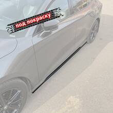 Vonard customs Лезвия под пороги Changan UNI-V - под покраску - Под покраску черный АБС пластик