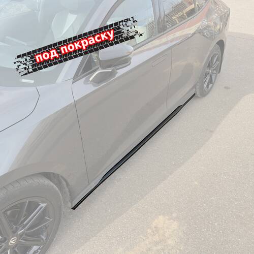 Vonard customs Лезвия под пороги Changan UNI-V - под покраску - Под покраску черный АБС пластик