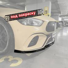 Vonard customs Сплиттер переднего бампера Mercedes AMG GT 53s и 63s X290 (версия с клыками) - под покраску - Черный глянец