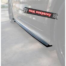 Vonard customs Лезвия под пороги Audi TT 2 8J TTS S-line - под покраску - Под покраску черный АБС пластик