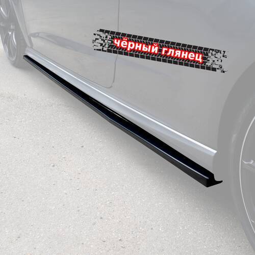 Vonard customs Лезвия под пороги Audi A3 S3 8V S-Line Coupe - Черный глянец