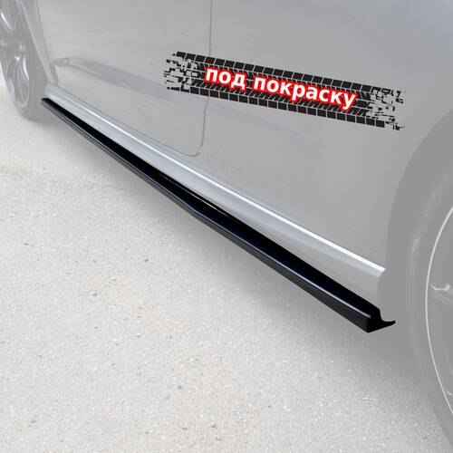 Vonard customs Лезвия под пороги Audi A3 S3 8V S-Line Coupe - под покраску - Черный глянец